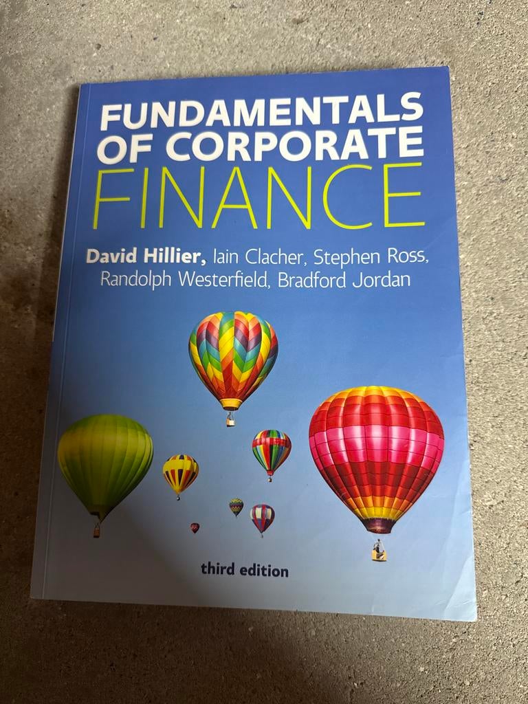 Fundamentals of Corporate Finance - derde editie, Boeken, Ophalen of Verzenden, Gelezen