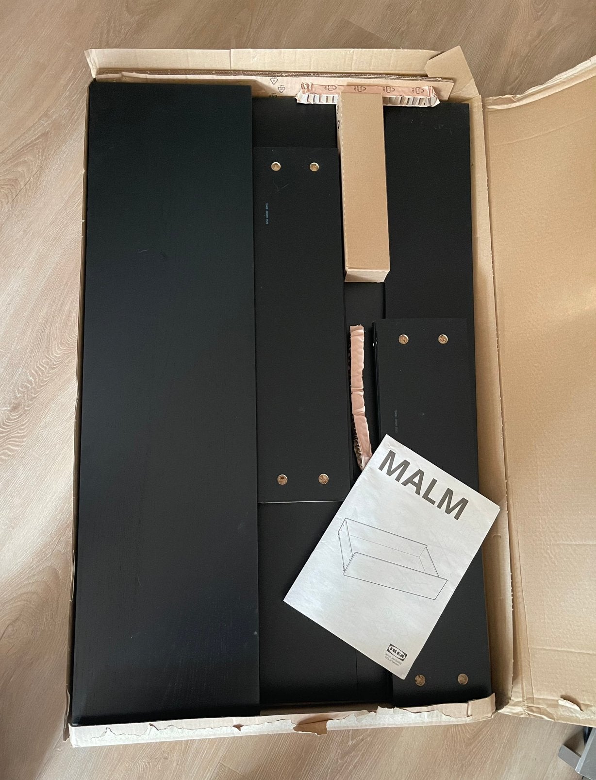 Twee Ikea MALM bedlades - nieuw en ongebruikt, Ophalen, Eenpersoons, Zwart, Nieuw