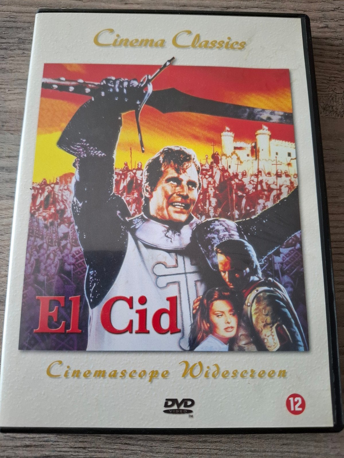 El Cid - Cinema Classics DVD - Charlton Heston, Sophia Loren, Nederlands, Vanaf 12 jaar, Historisch, Gebruikt