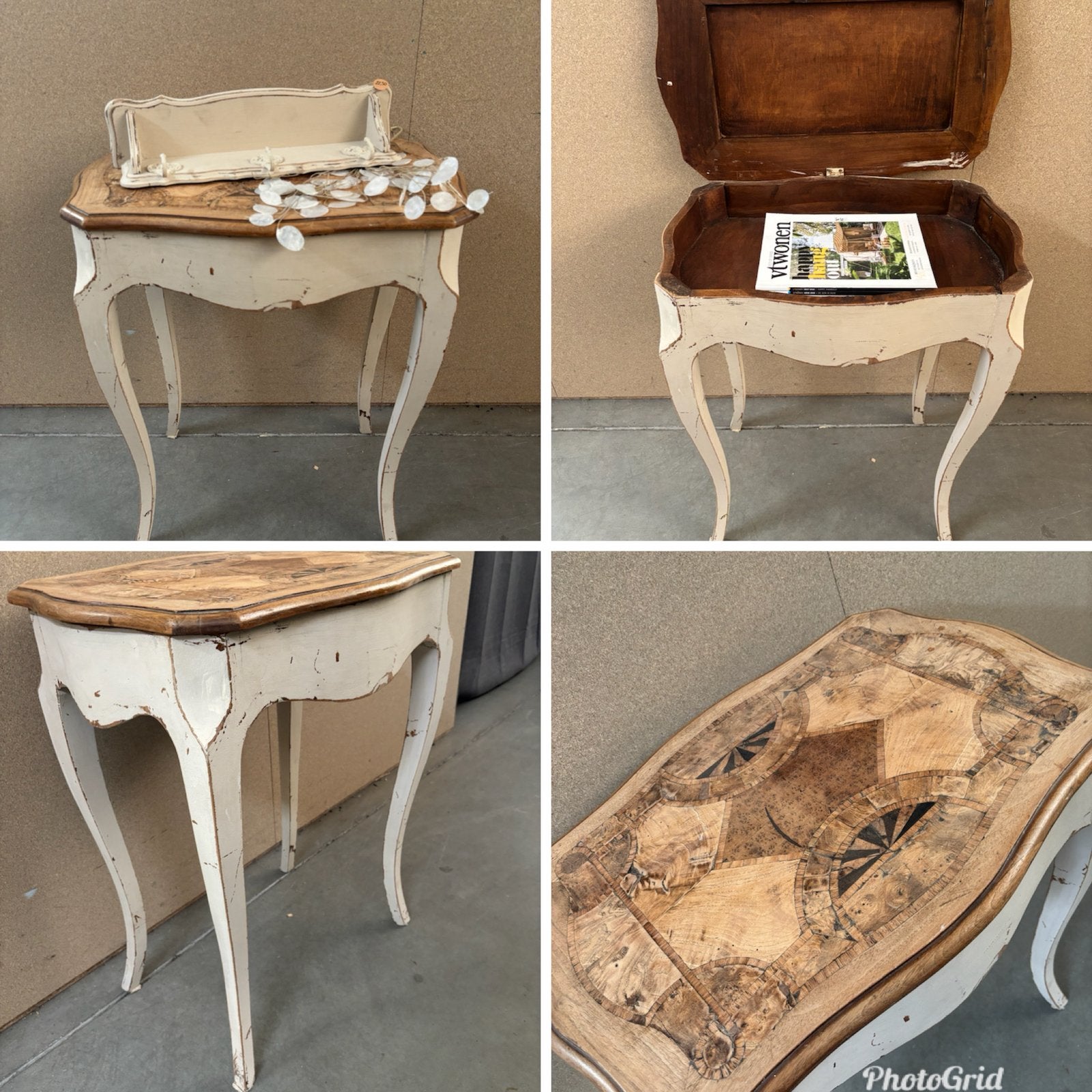 Brocante kleptafel / tafeltje / kaptafel, Studio Larilo, Zo goed als nieuw, Minder dan 100 cm, Brocante