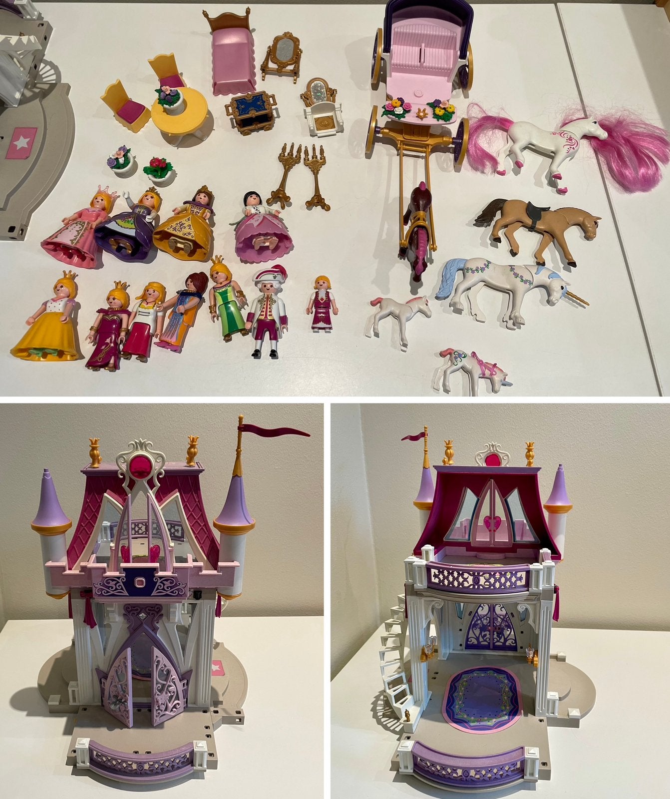 Playmobil 5474 Feeëenpaleis/Prinsessenkasteel + Koets&paard, Kinderen en Baby's, Ophalen, Gebruikt