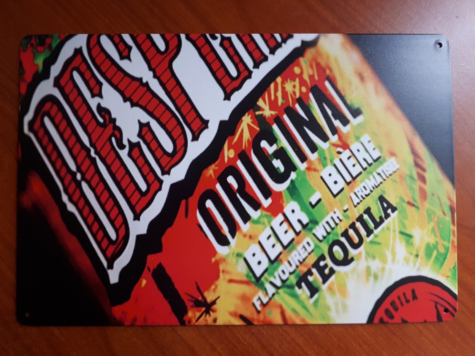 Desperados 20x30 cm Metalen Reclamebord, Ophalen of Verzenden, Nieuw, Reclamebord, Plaat of Schild, Overige merken