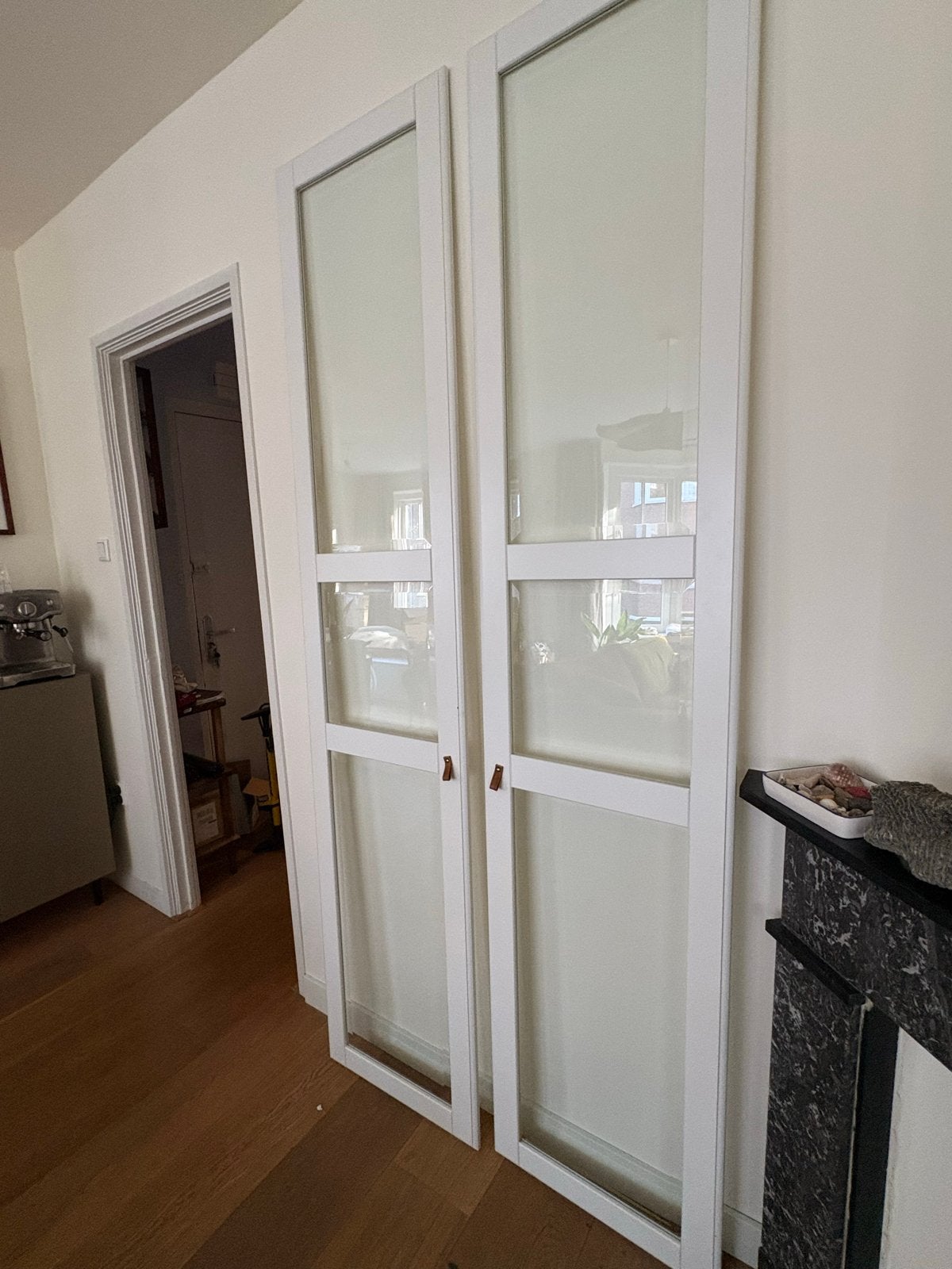 IKEA Pax Tyssedal kastdeuren wit/glas (4 stuks), Huis en Inrichting, Ophalen, Gebruikt