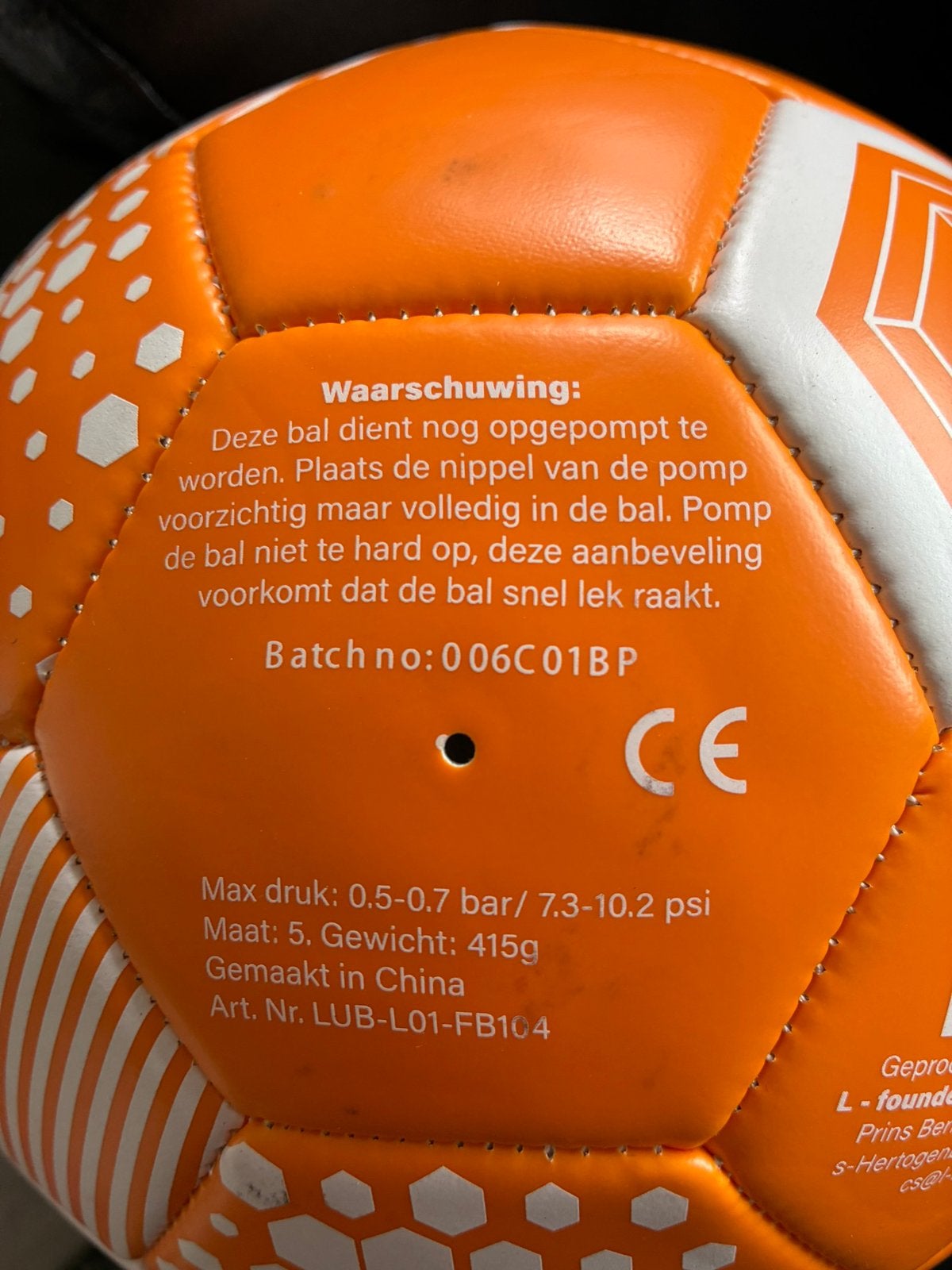 Voetballen vijf nieuwe ballen, Ophalen, Nieuw