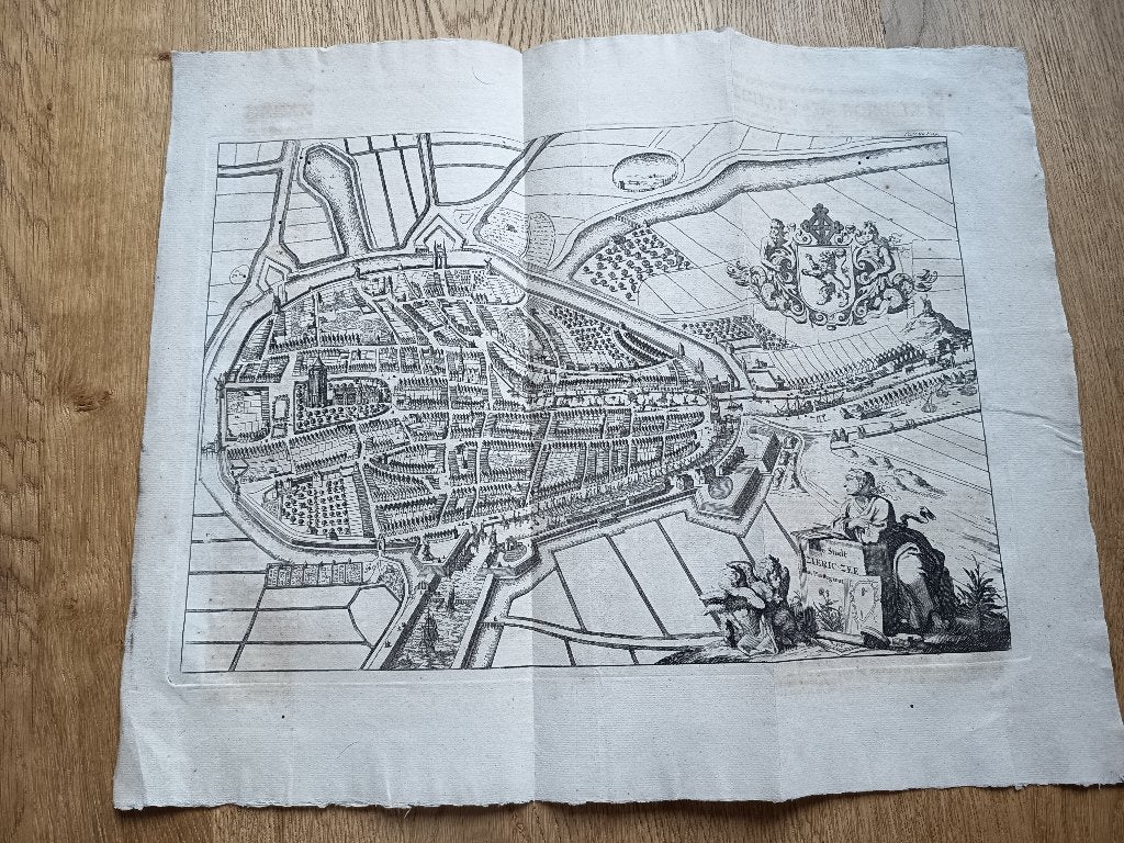 Zierikzee, Tholen, Goes, Arnemuy, Middelburg, Domburg, Veere, 48 cm, 39 cm, Stadsgezicht, Gravure