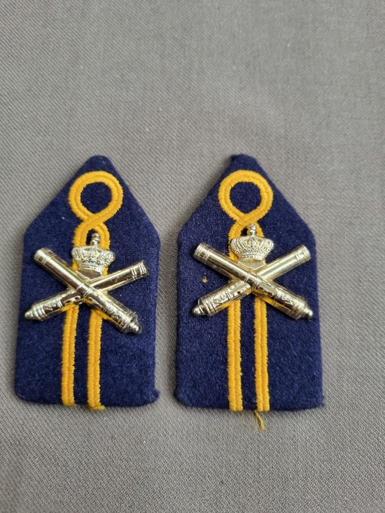 Kraagspiegels korps Rijdende Artillerie, Verzamelen, Militaria | Algemeen, Ophalen of Verzenden, Landmacht, Nederland, Embleem of Badge