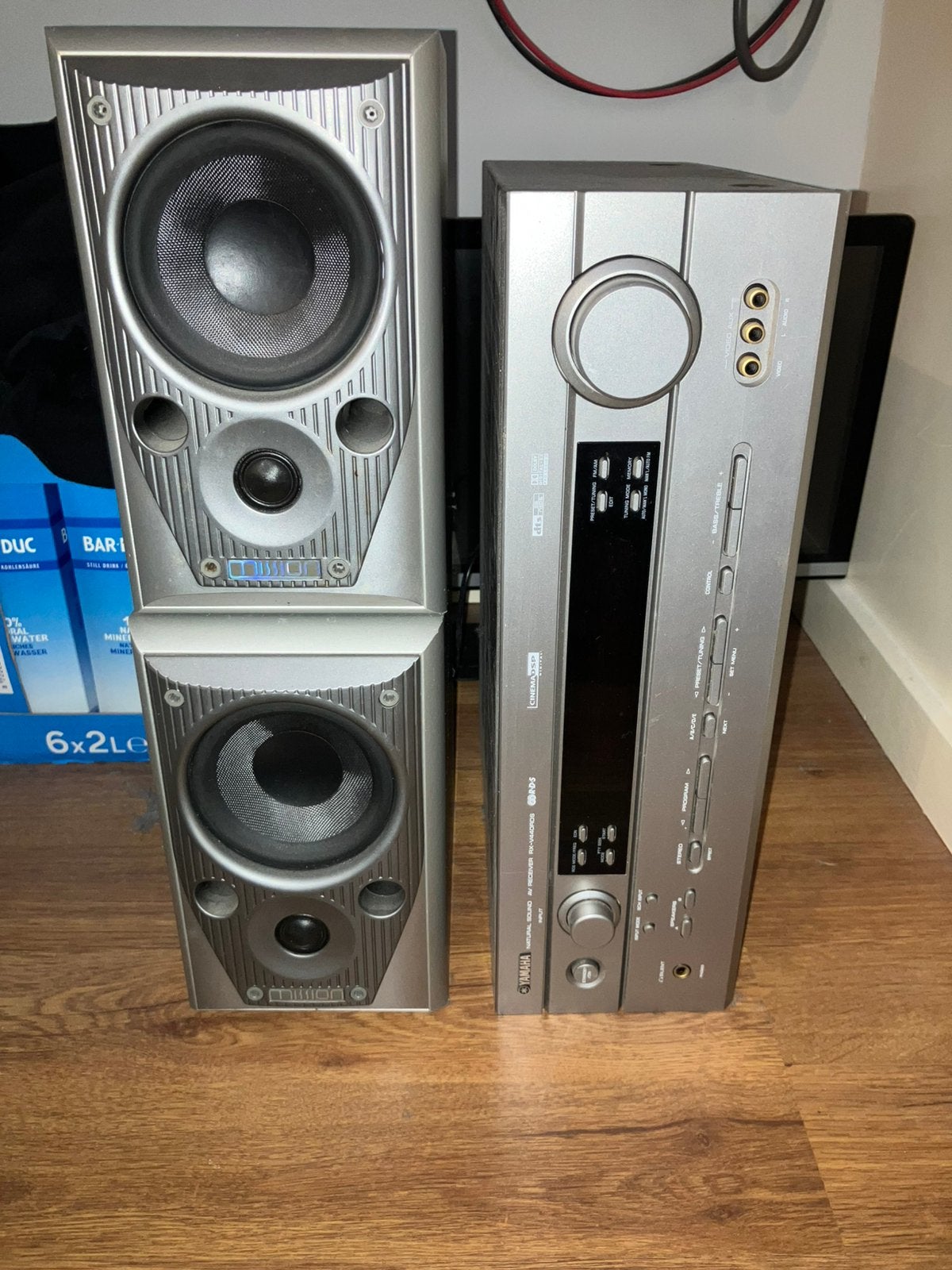 Yamaha versterker, Mission Speakers, Ophalen, Zo goed als nieuw, Speakers, Overige merken