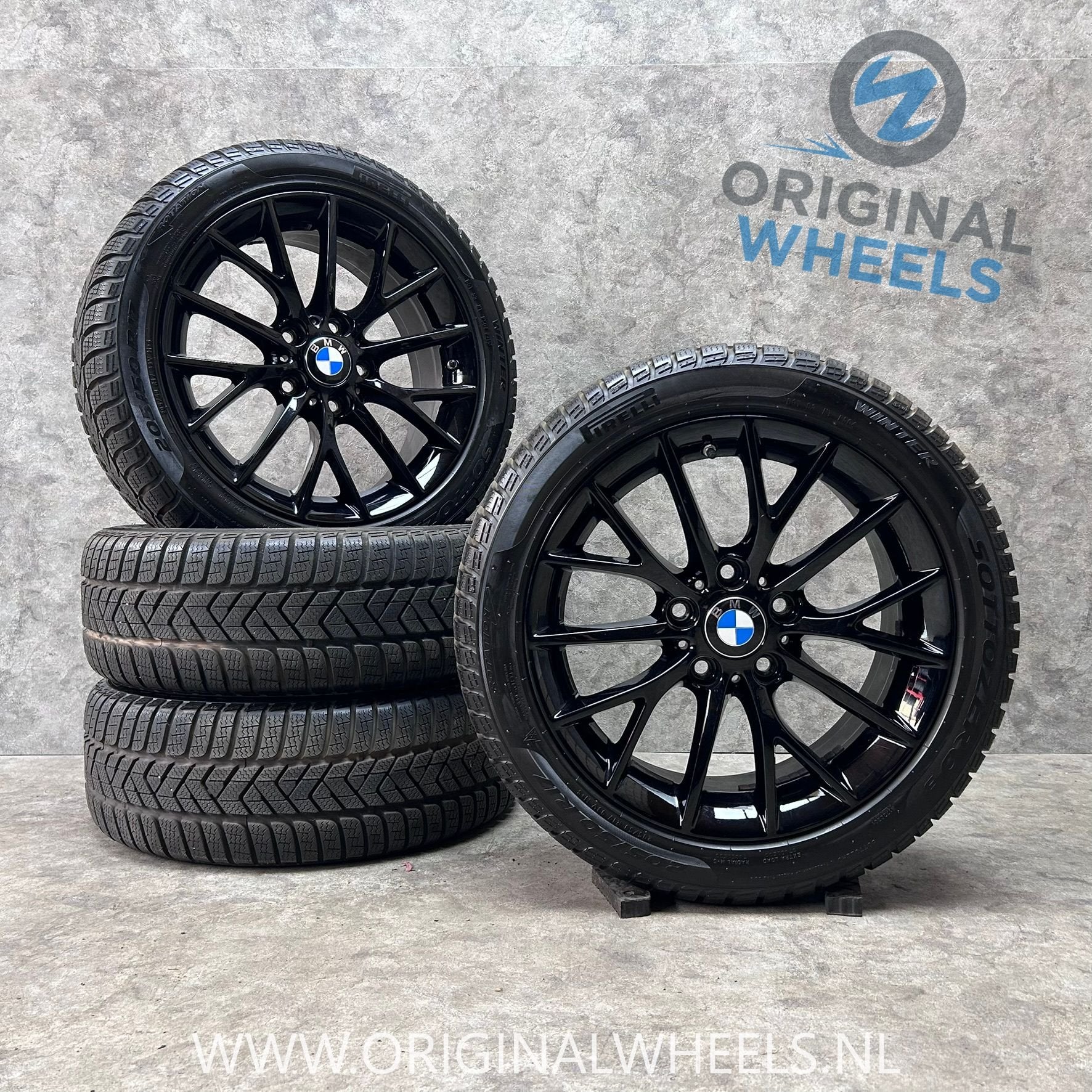 17 inch originele velgen + winterbanden BMW 1 serie F20 380, Auto-onderdelen, Gebruikt, -, -, Banden en Velgen
