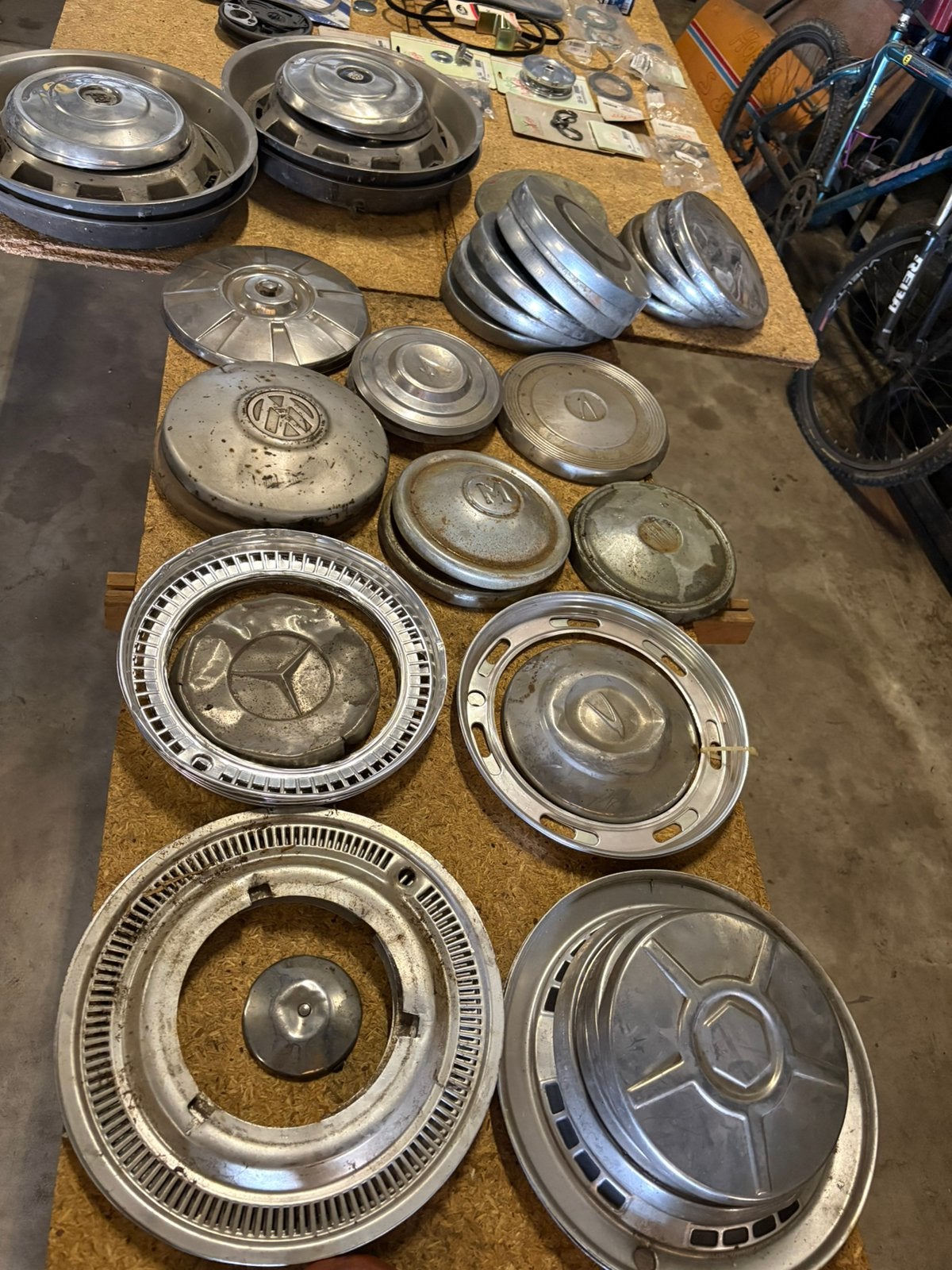 Verzameling klassieke wieldoppen oldtimer, Ophalen of Verzenden, Gebruikt