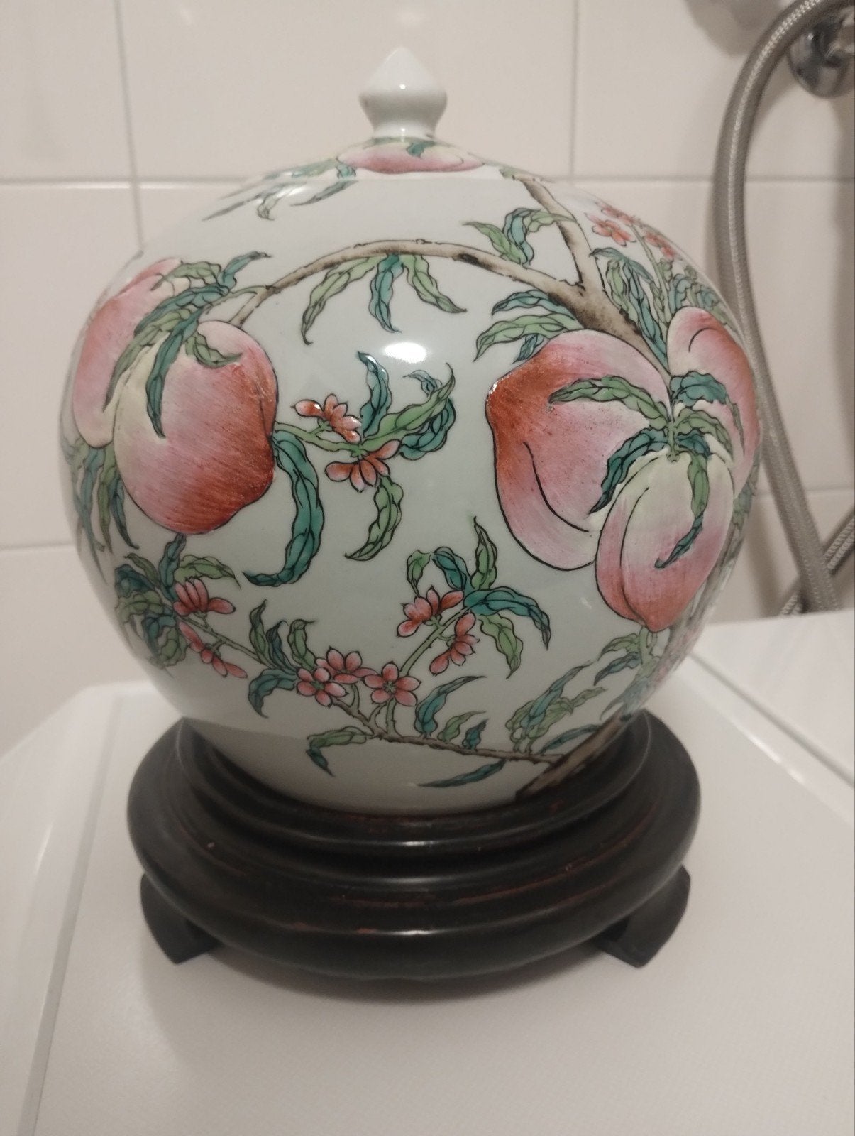 Antiek chinees Qing Dynastie porseleinen Melon jar Tongzhi, Ophalen of Verzenden