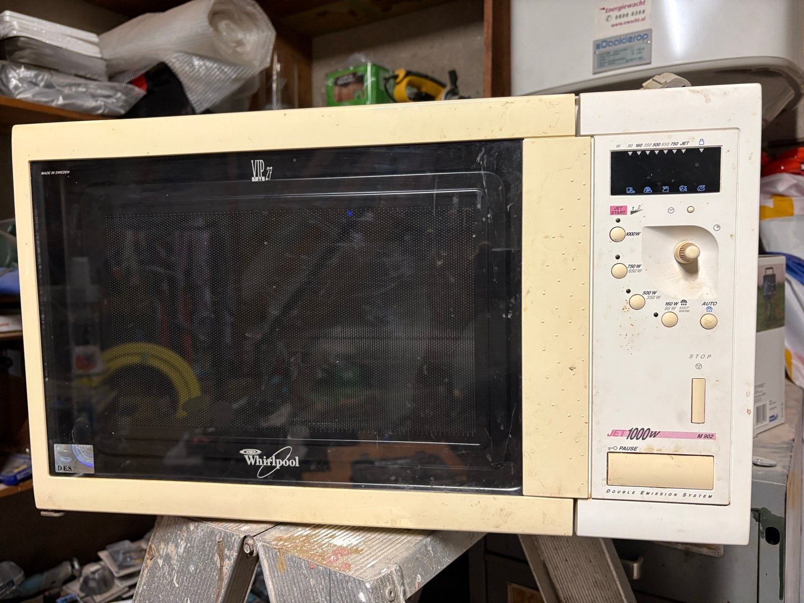 Whirlpool combimagnetron - Ruim en functioneel, Ophalen, Combimagnetron, Gebruikt, Grill