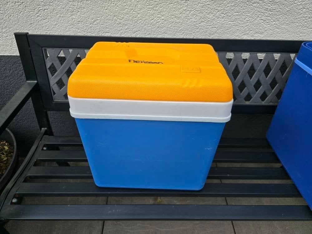 Koelbox - Blauw/Oranje, Ophalen of Verzenden, Gebruikt, Koelbox, Koelelement