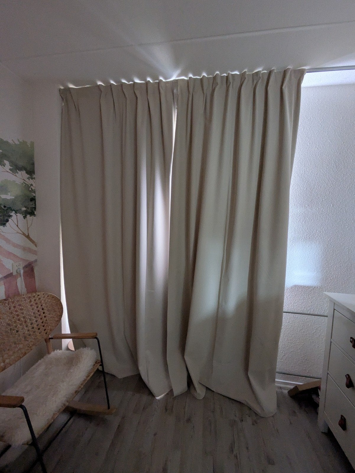 Gordijnen beige Korgmott, Beige, Ophalen of Verzenden, Zo goed als nieuw, IKEA