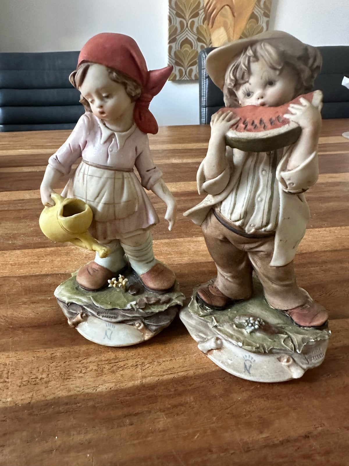 Twee mooie beeldjes Giuseppe Armani of Giuseppe Cappè., Ophalen of Verzenden, Gebruikt, Mens