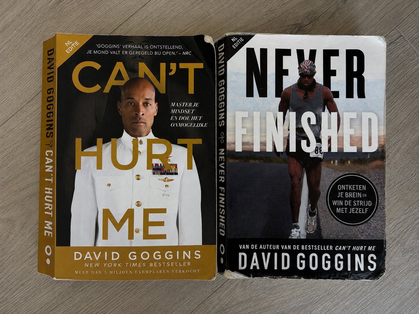 Can't Hurt Me & Never Finished - David Goggins (NL editie), Boeken, Ophalen of Verzenden, Zo goed als nieuw
