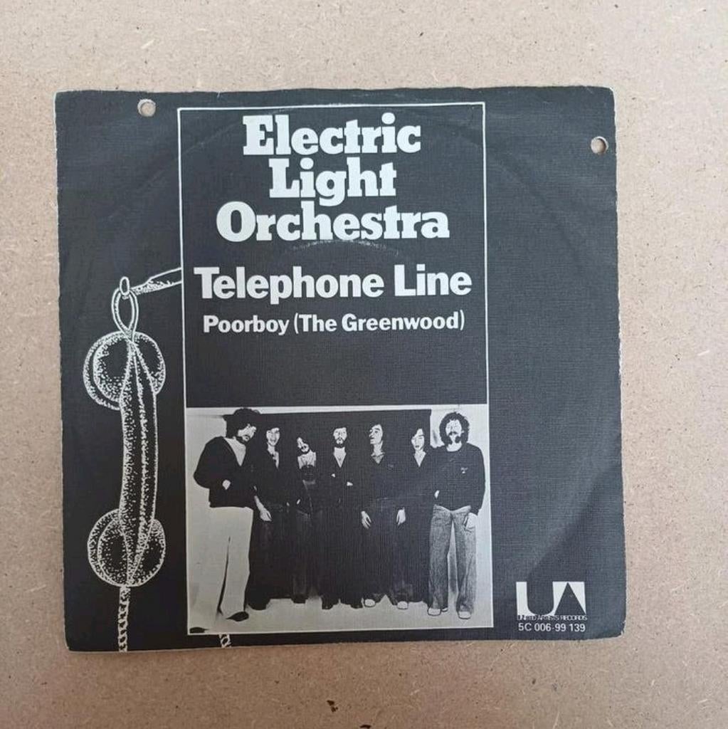 Electric Light Orchestra  - Telephone Line/Poor Boy, Beschermende buitenhoes, Ophalen of Verzenden, Gebruikt, Pop