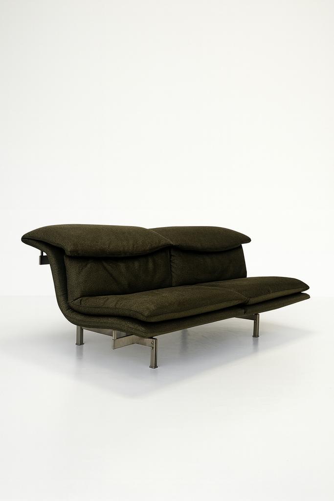 Vintage wave sofa – Giovanni Offredi voor Saporiti Italia, Huis en Inrichting, Banken | Bankstellen, Zo goed als nieuw, 75 tot 100 cm