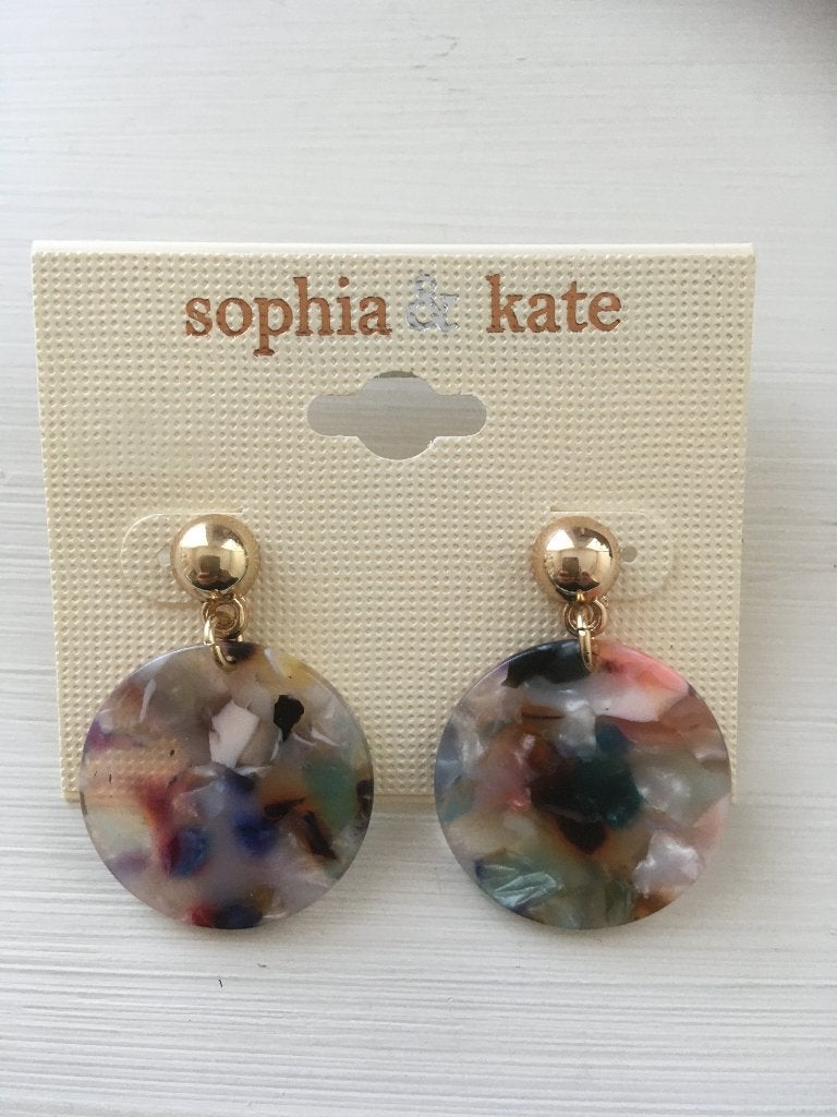Sophia & Kate vintage-look lucite steker oorbellen, Overige materialen, Nieuw, Ophalen of Verzenden, Knopjes of Stekers