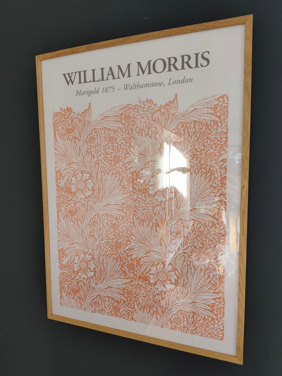 William Morris poster met of zonder lijst 70x50 cm, Huis en Inrichting, 50 – 75, Ophalen of Verzenden, Zo goed als nieuw, Foto of Poster