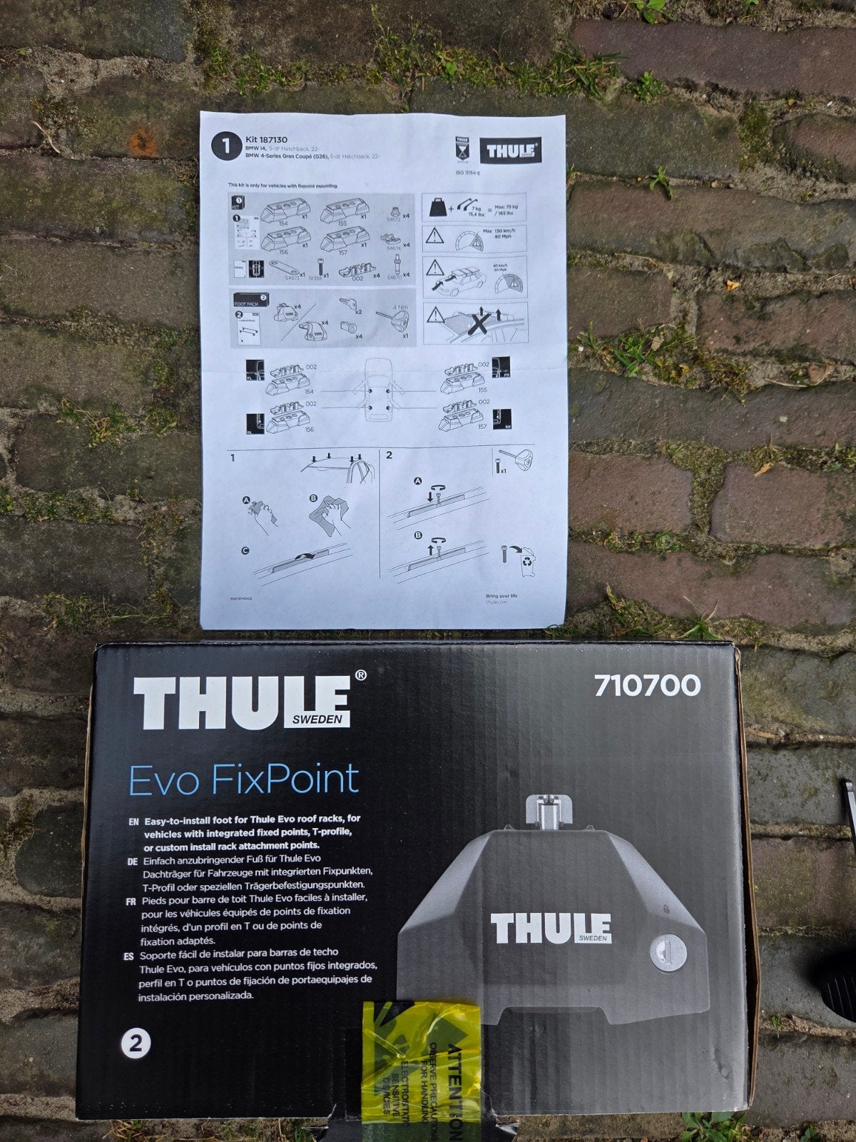 Thule Evo FixPoint dakdragerset (710700), Auto diversen, Dakdragers, Ophalen, Zo goed als nieuw