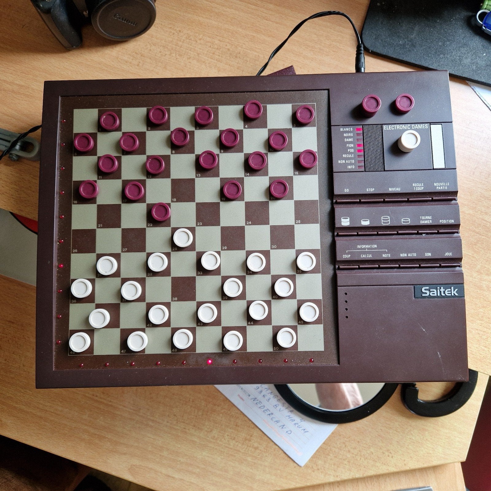 Saitek elecr. Damcomputer compleet, Ophalen of Verzenden, Zo goed als nieuw