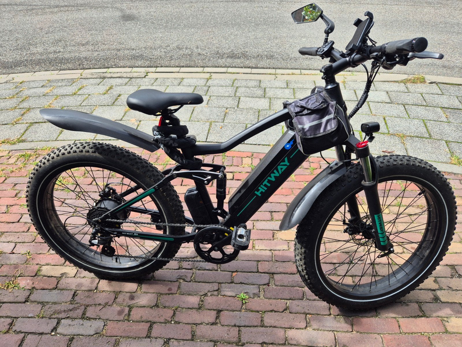Hitway legale 250watt mountainbike, Fietsen en Brommers, Zo goed als nieuw, 50 km per accu of meer, 55 tot 59 cm, Ophalen