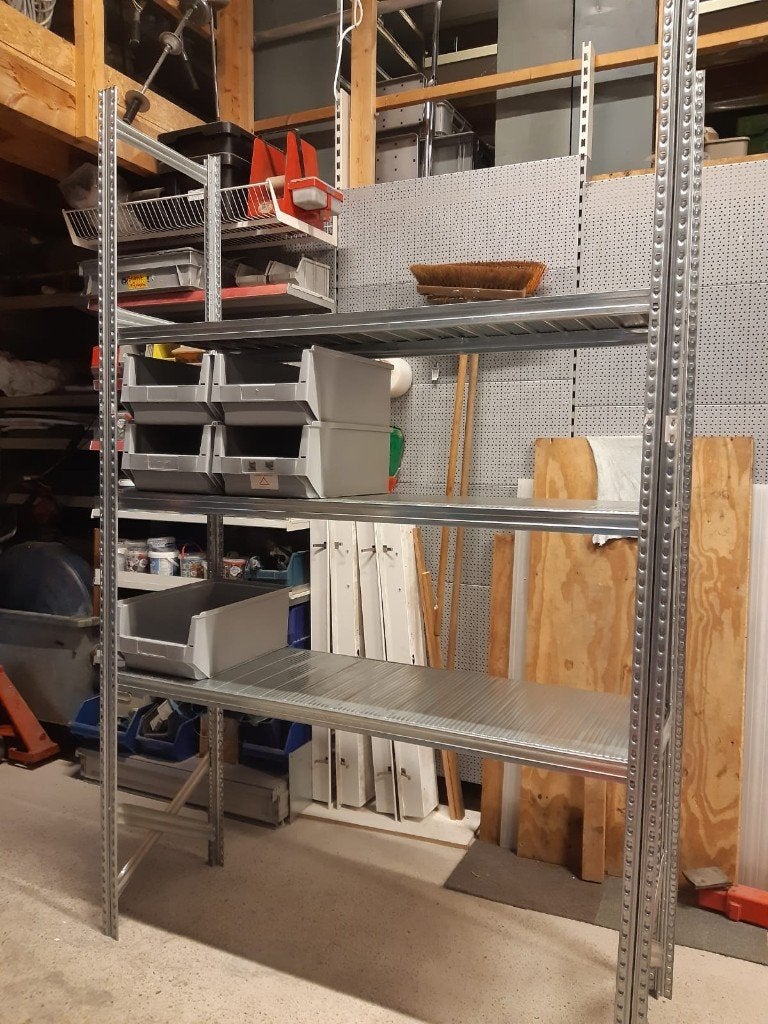 Diverse Metalsistem, stellingen, garage, opslag, rek,, Ophalen, Gebruikt