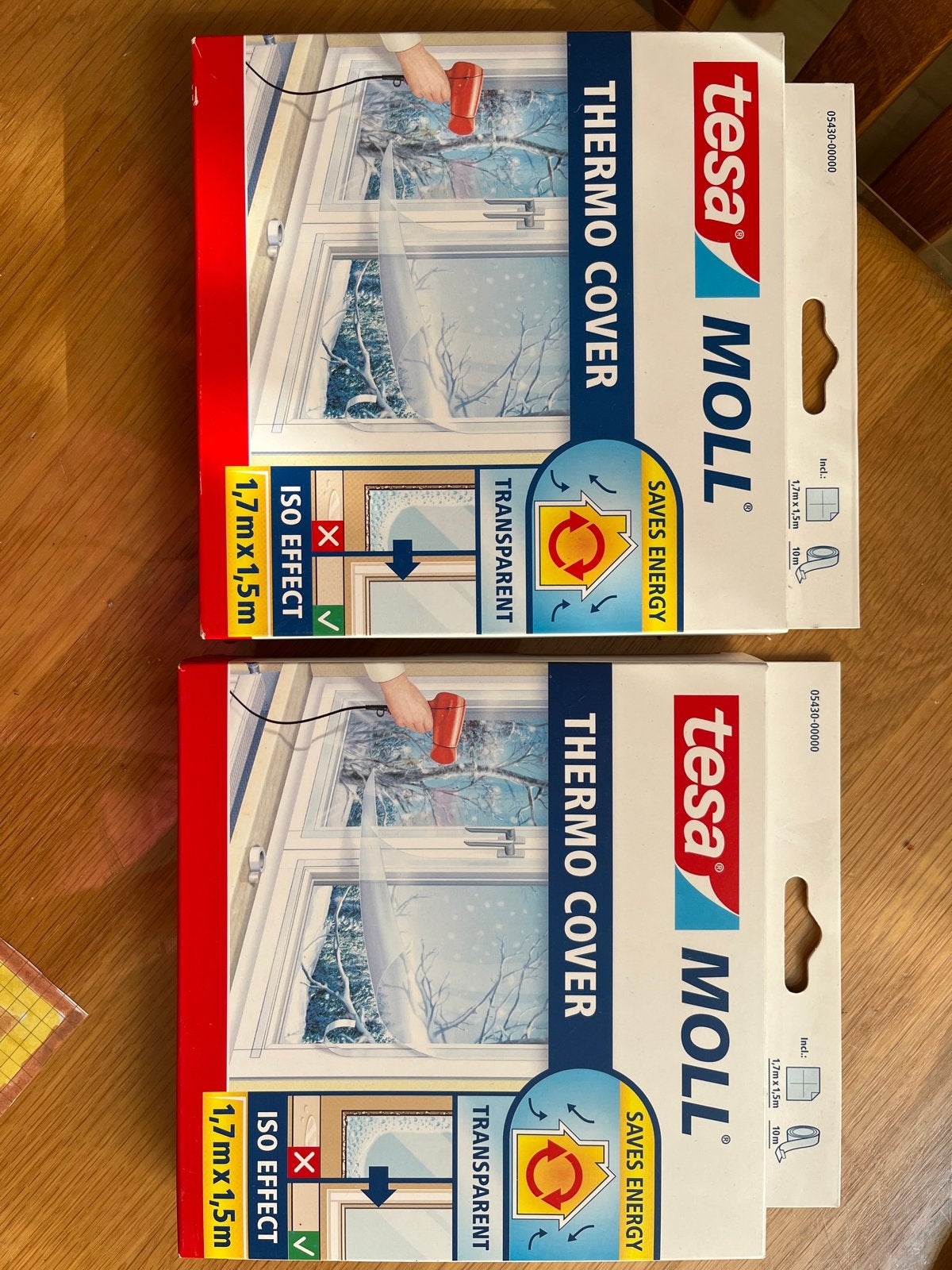Tesa Thermo Cover isolatiefolie voor ramen (1.7m x 1.5m), Ophalen of Verzenden, Nieuw, Gevelraam of Ruit, 120 tot 160 cm