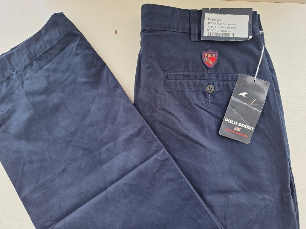 Ralph Lauren Polo nieuwe blauwe(golf) pantalon broek 34,NL52, Ralph Lauren, Nieuw, Ophalen of Verzenden, Maat 48/50 (M)