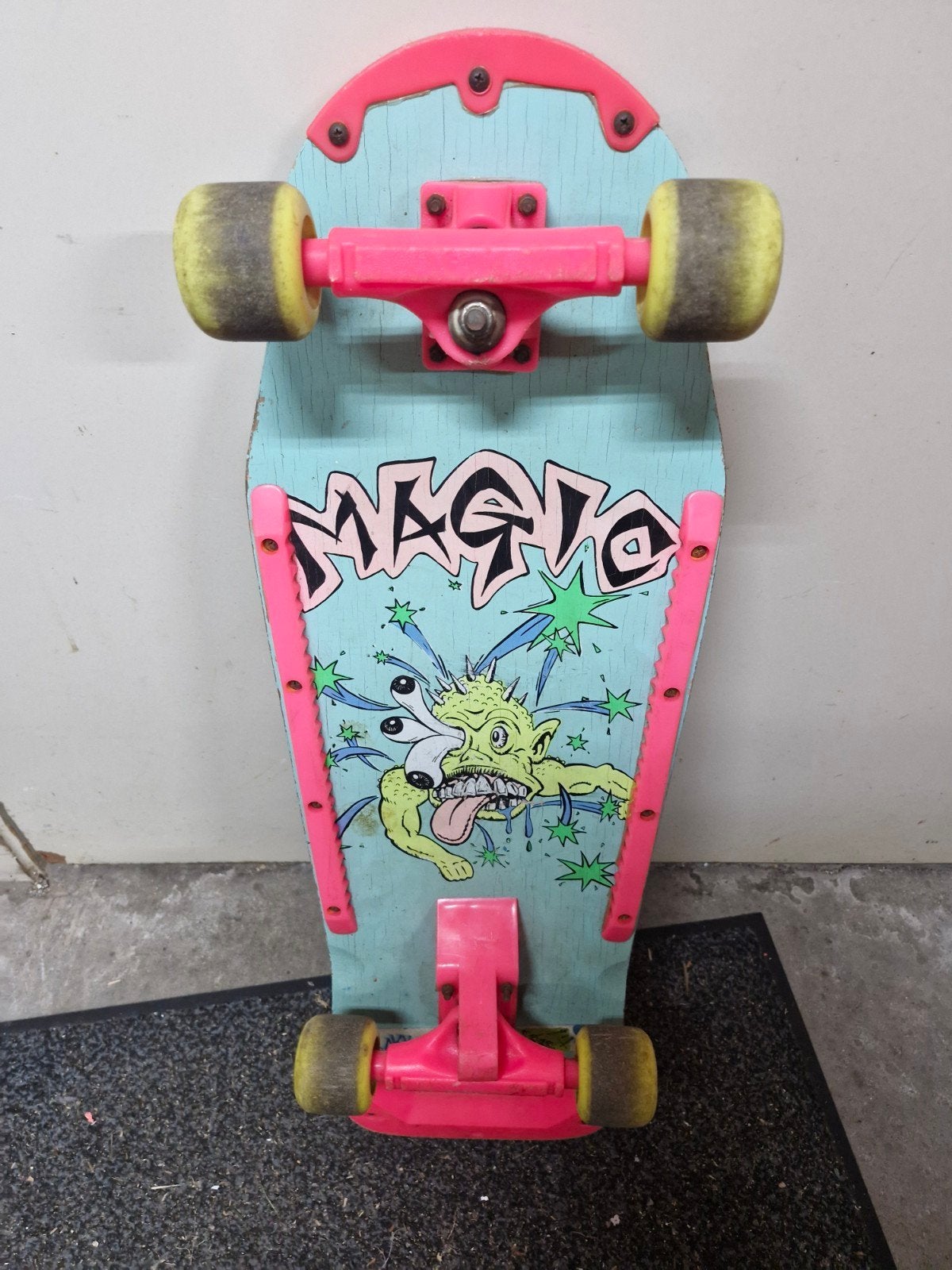 Vintage Skateboard Jaren 80 - Magio Skateboard, Ophalen of Verzenden, Gebruikt, Skateboard