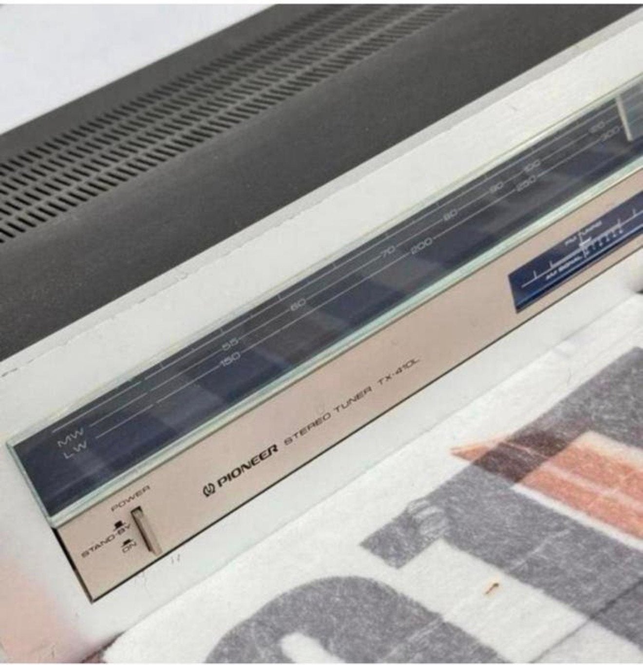 1980 - Vintage Pioneer Tuner TX-410L tx410l fm am met kabels, Ophalen of Verzenden, Zo goed als nieuw, H, H