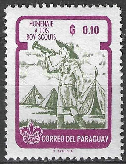 Paraguay 1955/1960 - Yvert 648 - Scouts - 10 c. (PF), Postzegels en Munten, Verzenden, Postfris, Zuid-Amerika