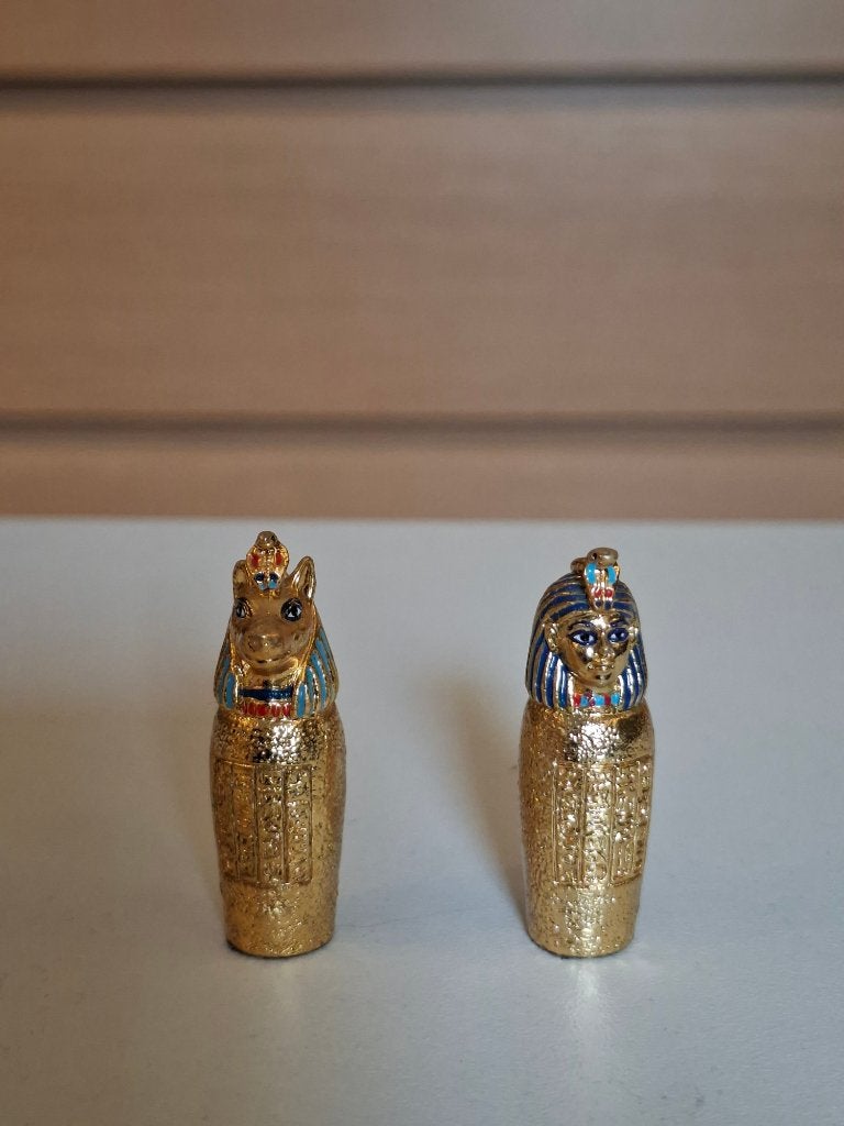 Vintage beeldjes van "Duamutef en Imseti", Ophalen of Verzenden, Zo goed als nieuw, Overige typen