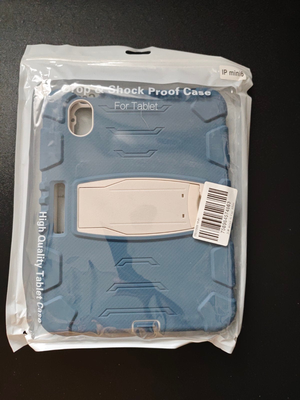 Nieuwe Schokbestendige Tablet Hoes met Standaard - Blauw, Onbekend, IPad mini 6, Nieuw, Bescherming voor- en achterkant