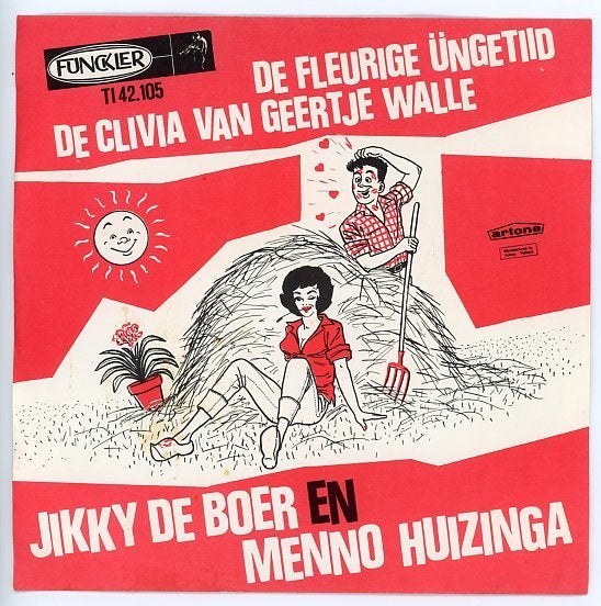 Single van Jikky de Boer en Menno Huizinga uit 1964, Gebruikt, 7 inch, Ophalen of Verzenden, Beschermende buitenhoes