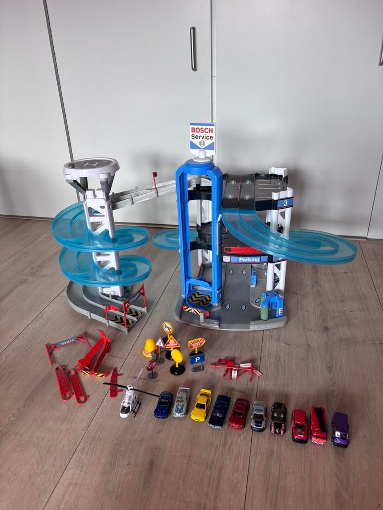 Theo Klein Parkeergarage met Autowasserette en Lift, Ophalen of Verzenden, Zo goed als nieuw