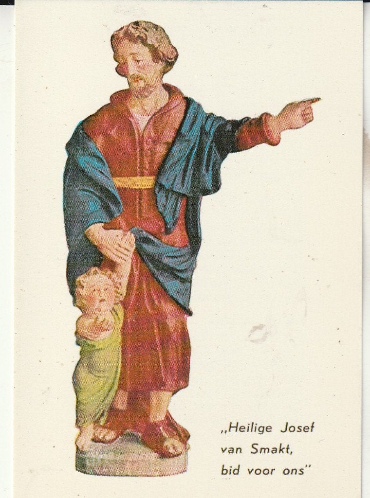 Oude bidprent: Heilige Jozef van Smakt, bid voor ons, Ophalen of Verzenden, Gebruikt, Kaart of Prent, Christendom | Katholiek