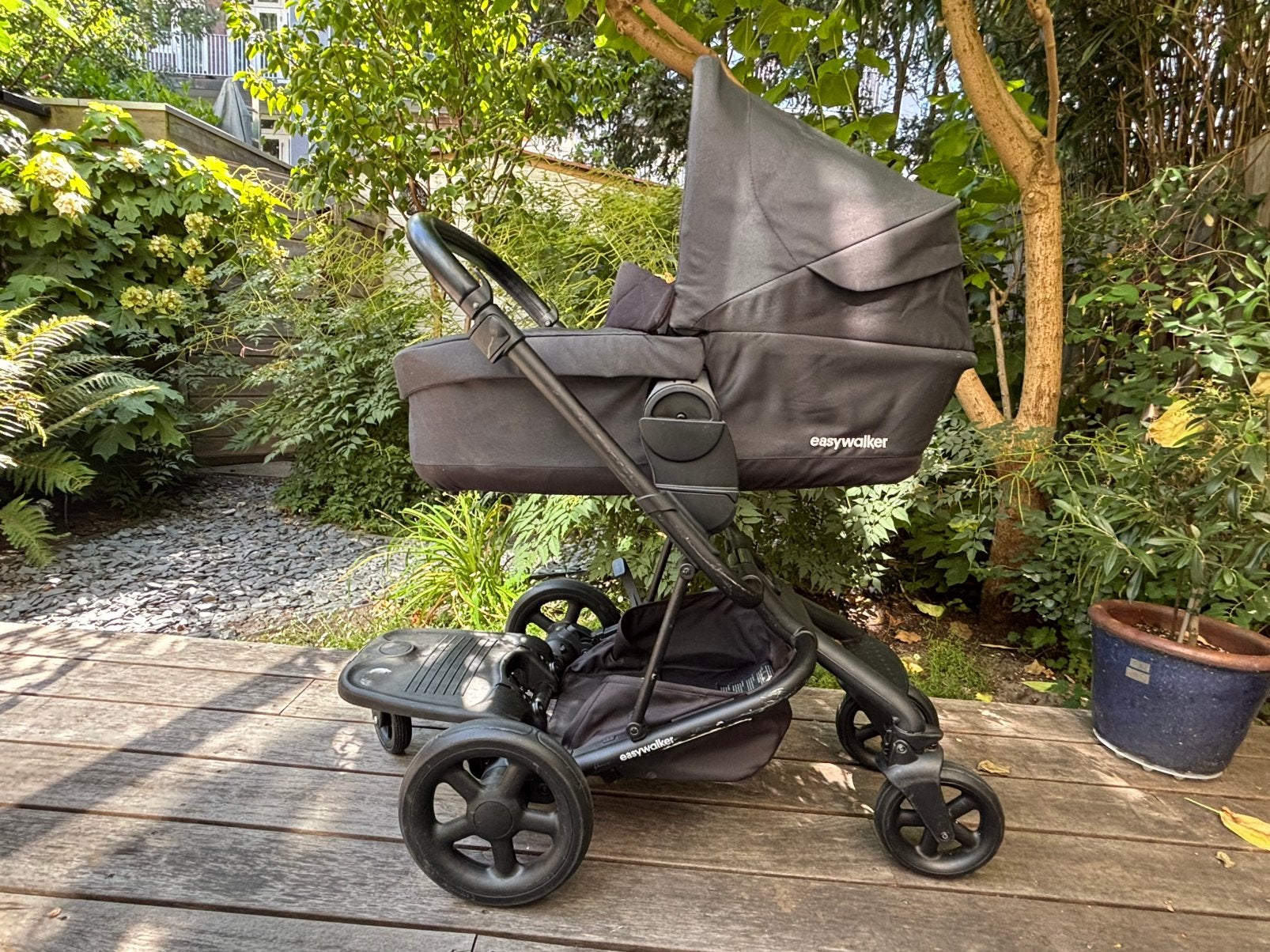 Kinderwagen Easy Walker Harvey 2 Zwart, Gebruikt, Verstelbare duwstang, Combiwagen, Ophalen