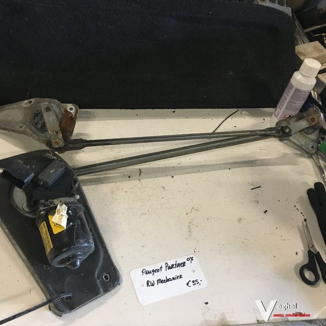 Peugeot Partner 2007 Ruitenwissermechaniek met motor, Gebruikt, -, -, Ophalen of Verzenden