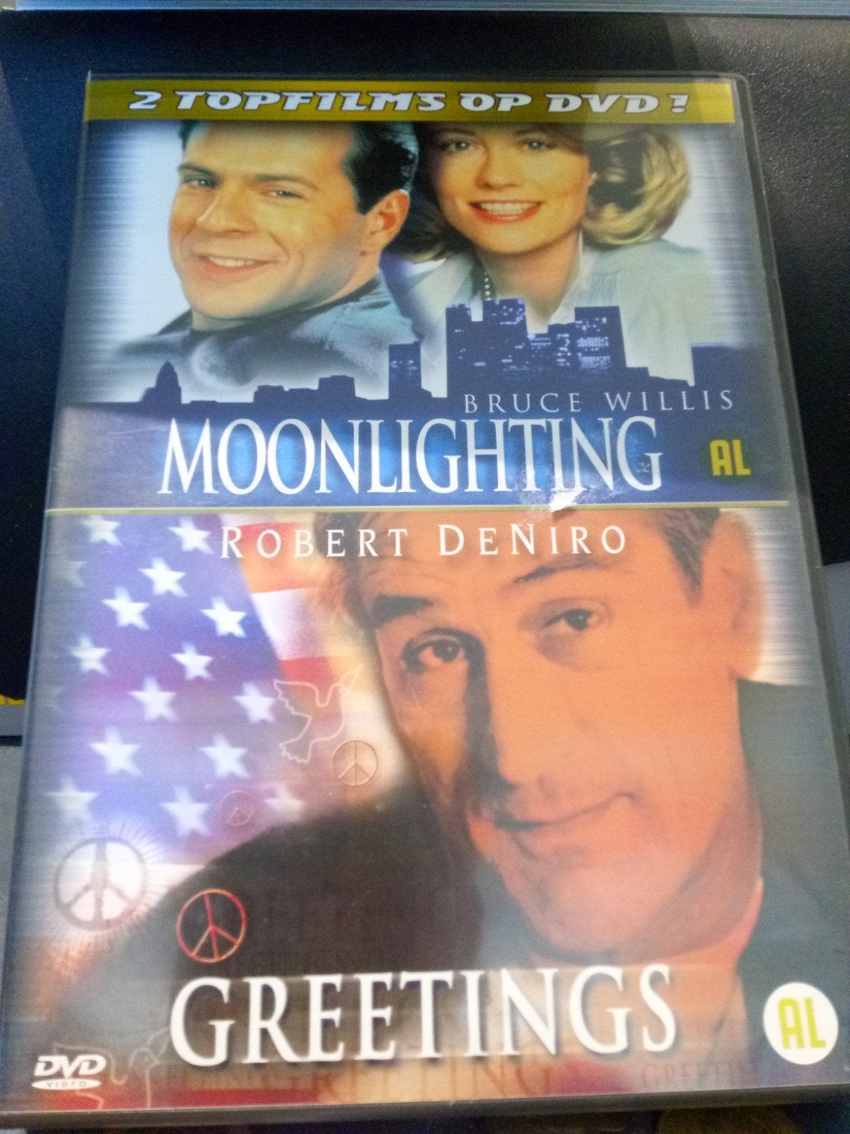 Moonlighting & Greetings DVD - Bruce Willis & Robert De Niro, Ophalen of Verzenden