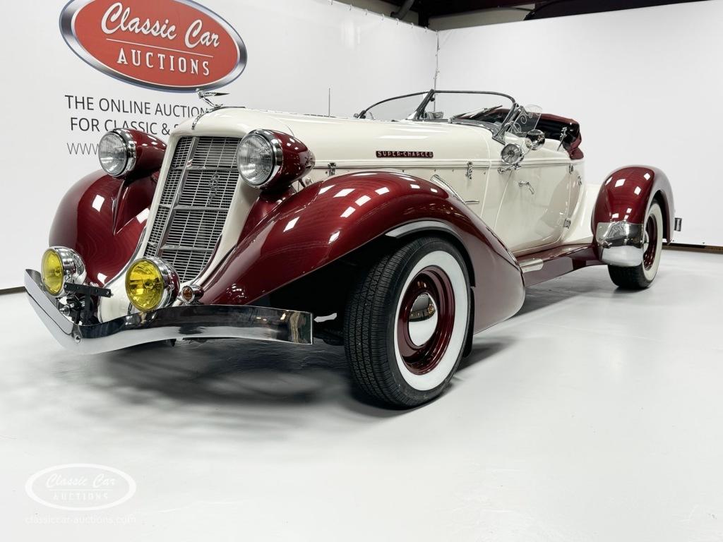 Overige OVERIGE AUBURN SPEEDSTER 6.7 V8  - ONLINE AUCTION, Auto's, Oldtimers, Wit, Bedrijf, Overige merken, Automaat
