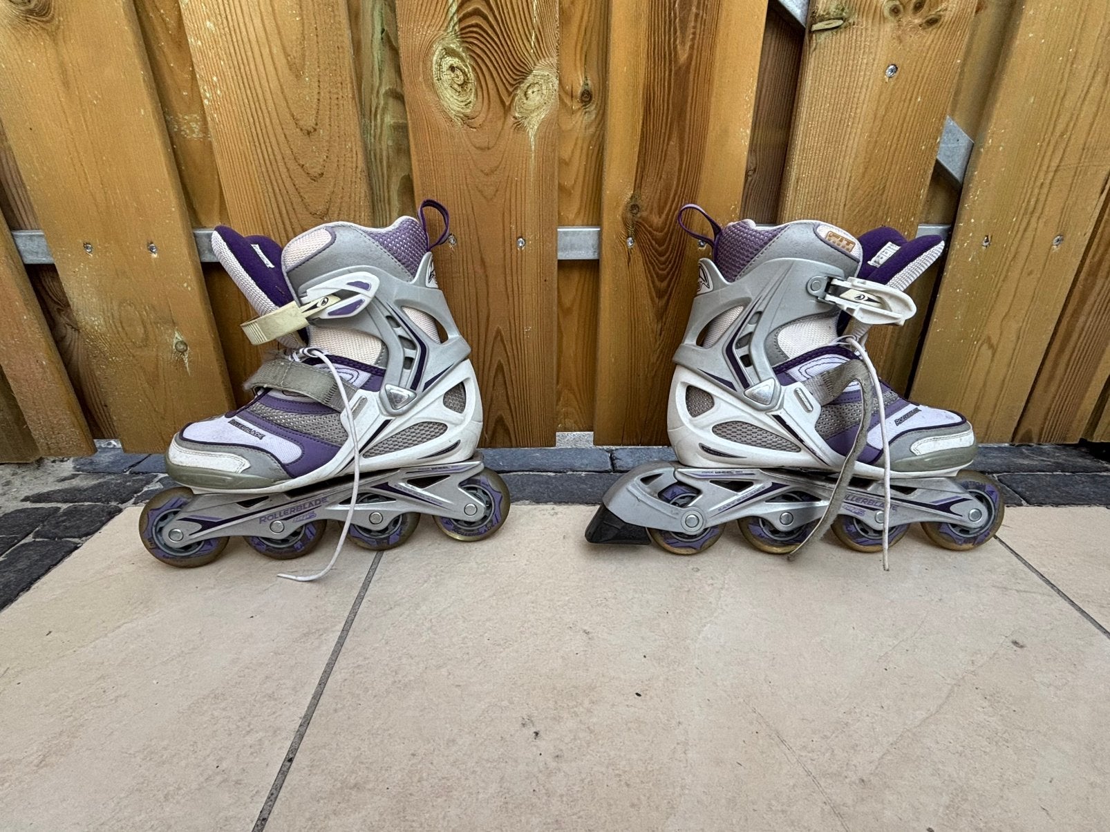 Skeelers en beschermingsgear maat 39, Gebruikt, Inline skates 4 wielen, Ophalen, Overige merken