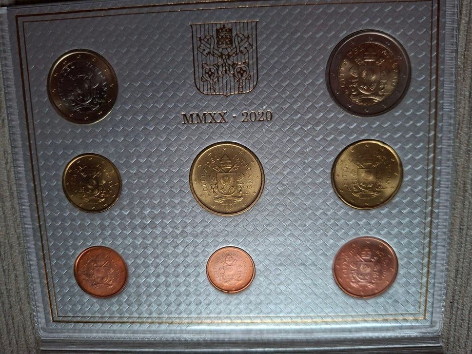 Vaticaanstad Euro Muntset 2020 - Paus Franciscus, Ophalen of Verzenden, Vaticaanstad, Setje
