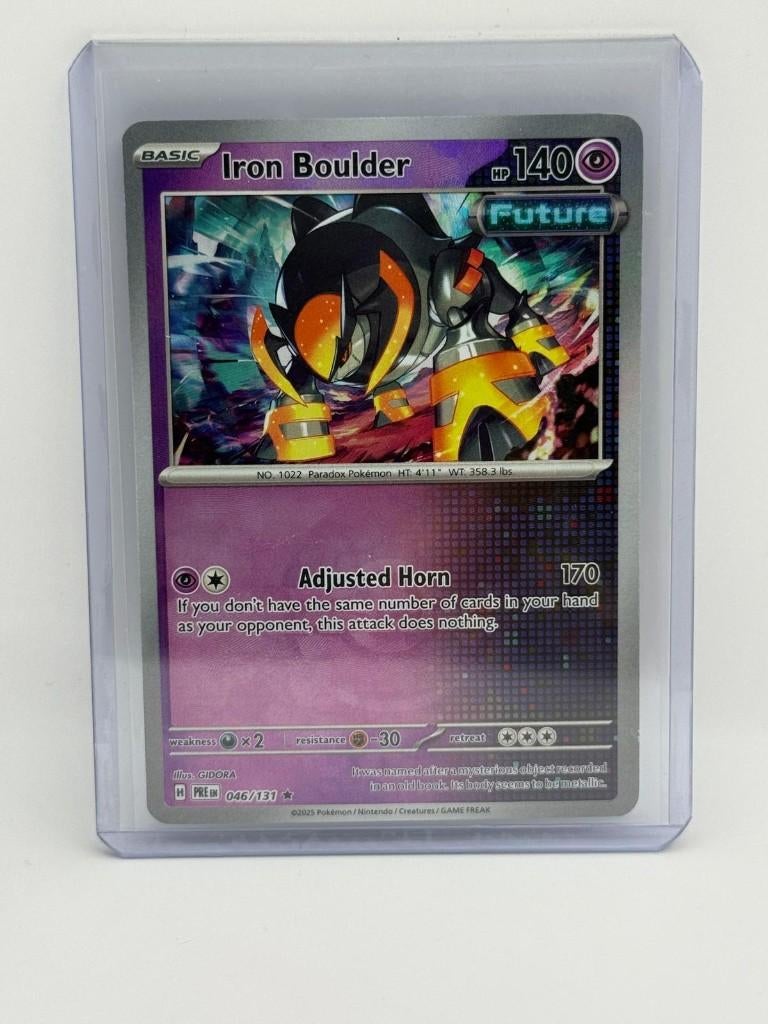 Iron Boulder [Poke Ball] #46 Pokemon Prismatic Evolutions, Verzenden, Nieuw, Losse kaart, Foil