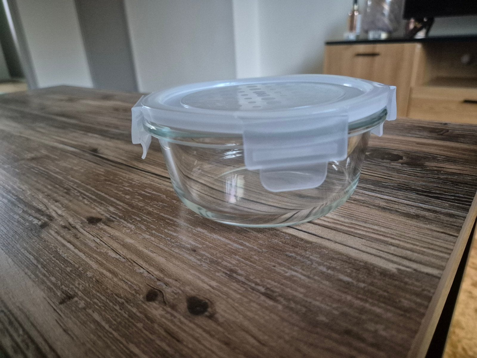 Glazen voorraadpot met deksel - zo goed als nieuw, Voorraadpot, Ophalen of Verzenden, Zo goed als nieuw, Glas