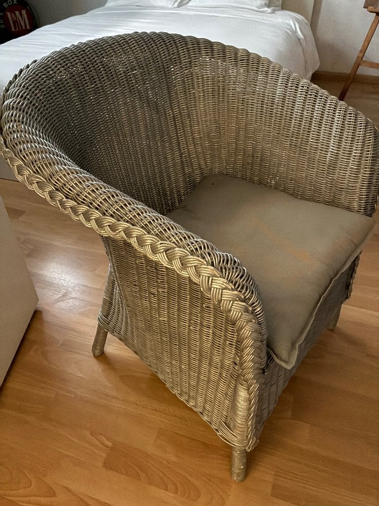 Lloyd loom stoel, Huis en Inrichting, Ophalen, Gebruikt, Riet of Rotan, Eén