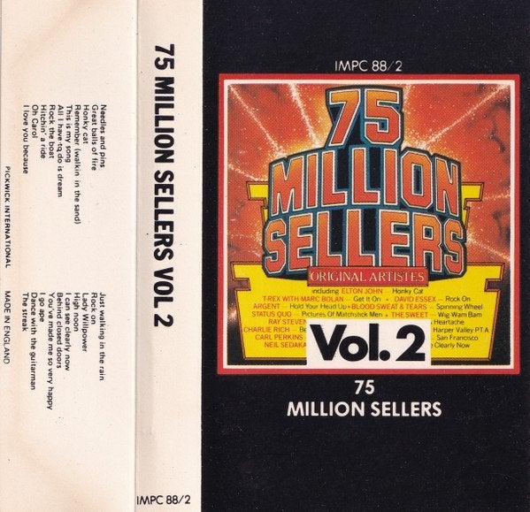 75 MILLION SELLERS VOL.2 (MC), 1 bandje, Ophalen of Verzenden, Zo goed als nieuw, Origineel