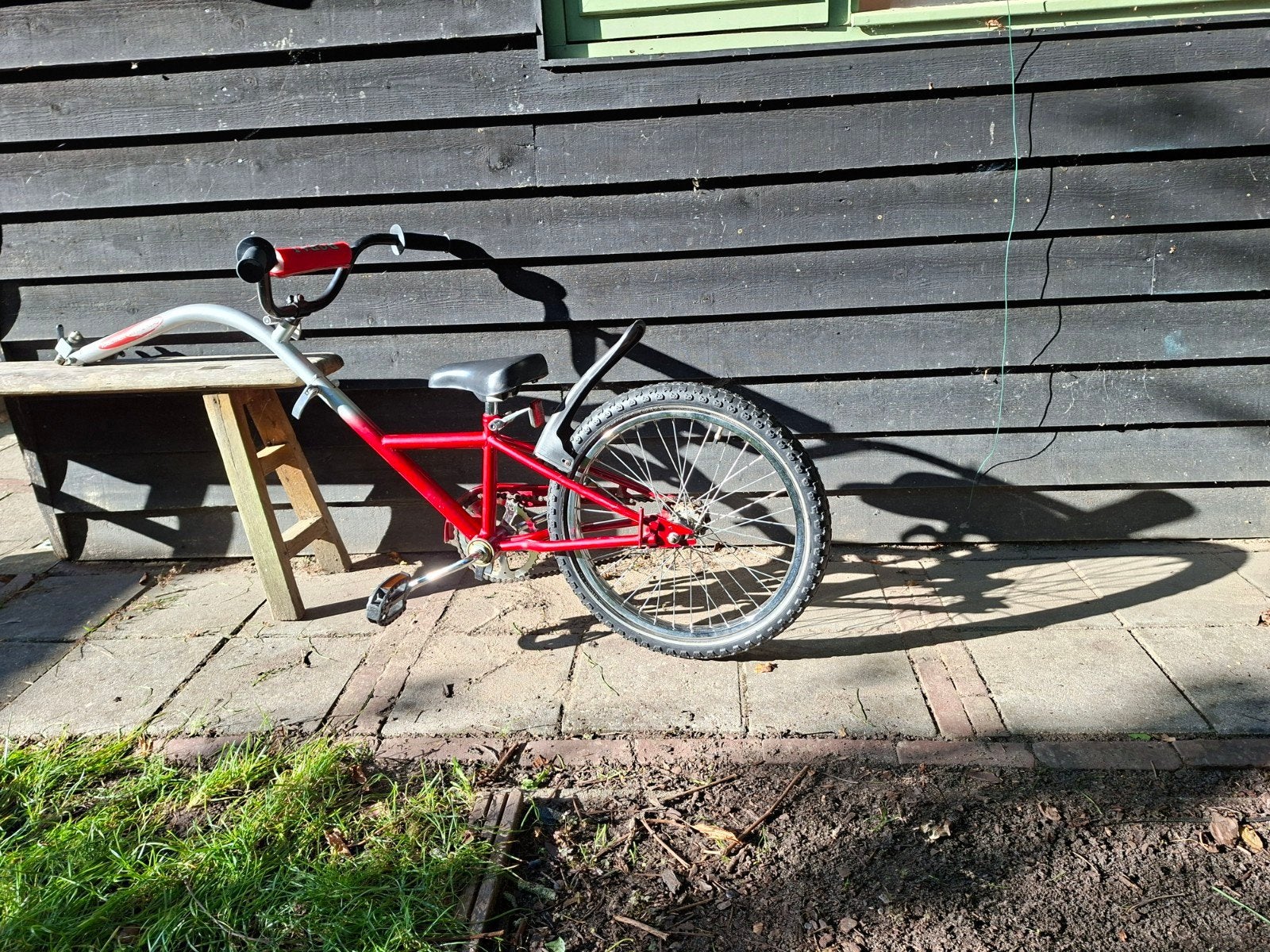 Aanhangfiets rood - Popal, Fietsen en Brommers, Ophalen, Gebruikt, Aanhangfiets, Popal