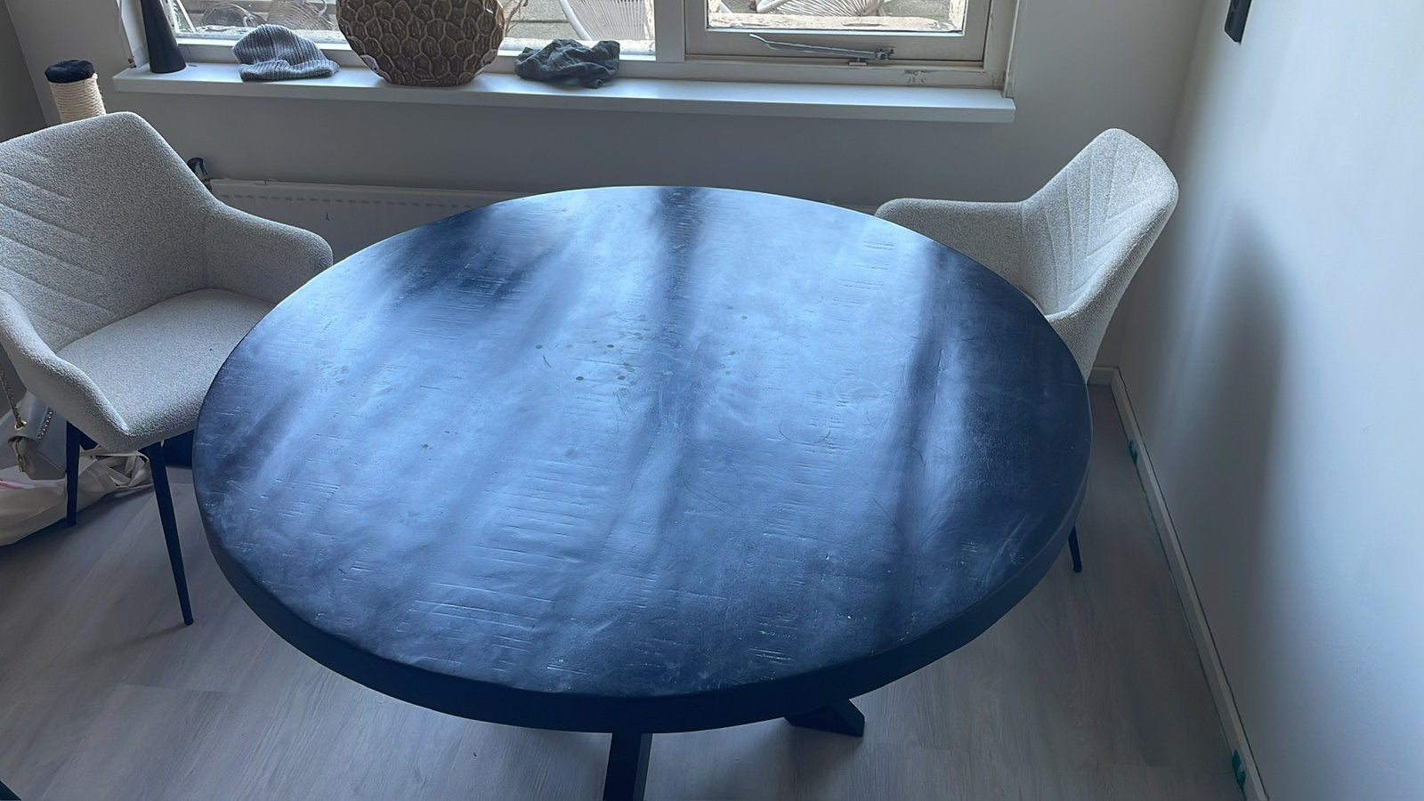 Tafel rond, Ophalen, Gebruikt, 100 tot 150 cm, Rond