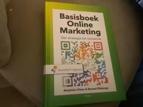 Basisboek Online Marketing -Marjolein Visser Berend Sikkenga, Ophalen of Verzenden, Zo goed als nieuw, Economie en Marketing, Marjolein Visser & Berend Sikkenga